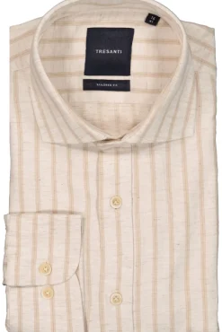 Skjortor>TRESANTI Alo | Shirt With Organic Look And Stripes