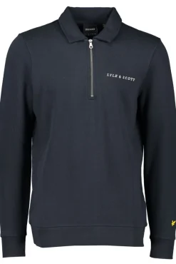 Hot Lyle & Scott Embroidered Collared Quarter Zip