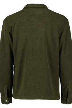 Shop Lyle & Scott Embroidered Fleece Overshirt