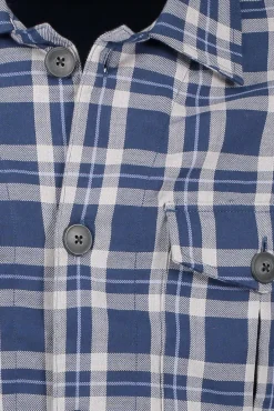 Best Sale JOHN HENRIC Flannel Overshirt A01561