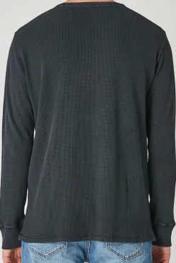 Discount NEUW Waffle Ls Tee Black