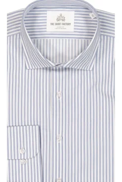 Skjortor>The Shirt Factory Randig Twillskjorta Jermyn St.Slim Fit