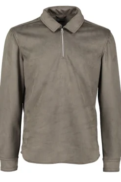 New Human Scales Rickard Half Zip Vegan Suede