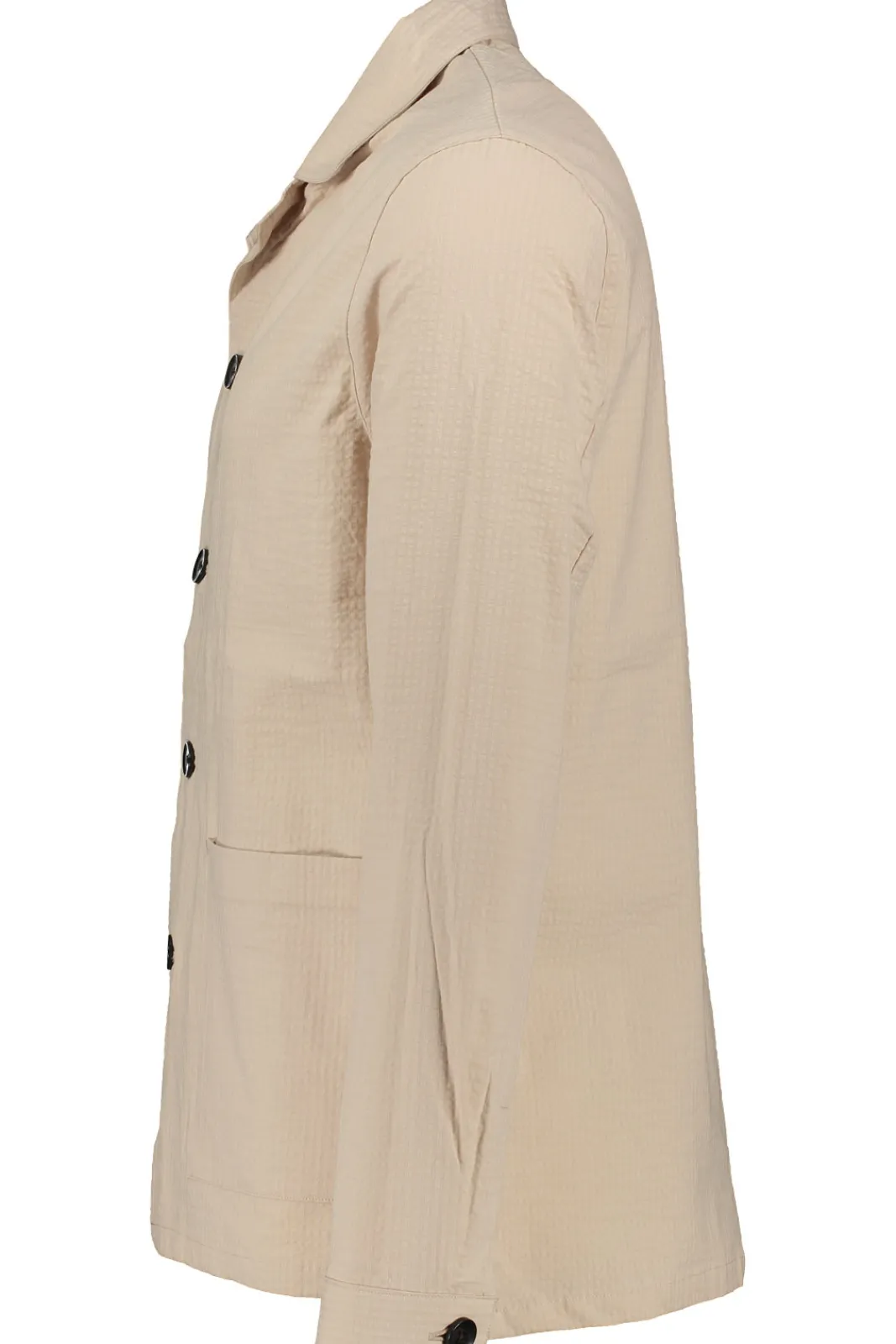 Sale JOHN HENRIC Seersucker Shirt Jacket