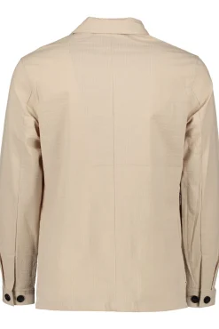 Sale JOHN HENRIC Seersucker Shirt Jacket