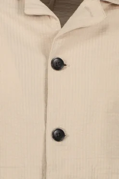 Sale JOHN HENRIC Seersucker Shirt Jacket