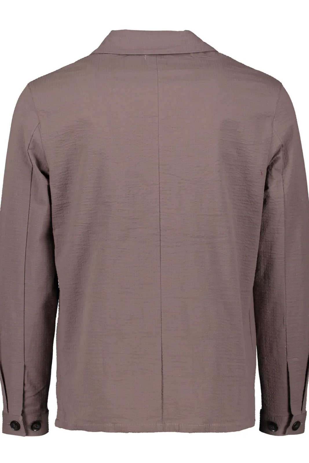Shop JOHN HENRIC Seersucker Shirt Jacket