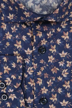 Clearance Mortimer&Armstrong Shirt With Shadow Flowers Slim Fit