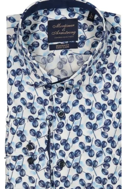 Hot Mortimer&Armstrong Shirt With Watercolor Leaves Modern Fit