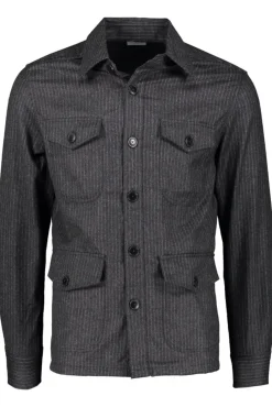 Cheap JOHN HENRIC Striped Overshirt A02122