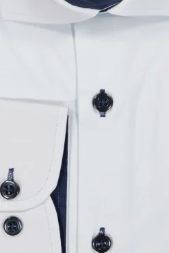 New Mortimer&Armstrong Uni Shirt Blue With Navy Details Slim Fit