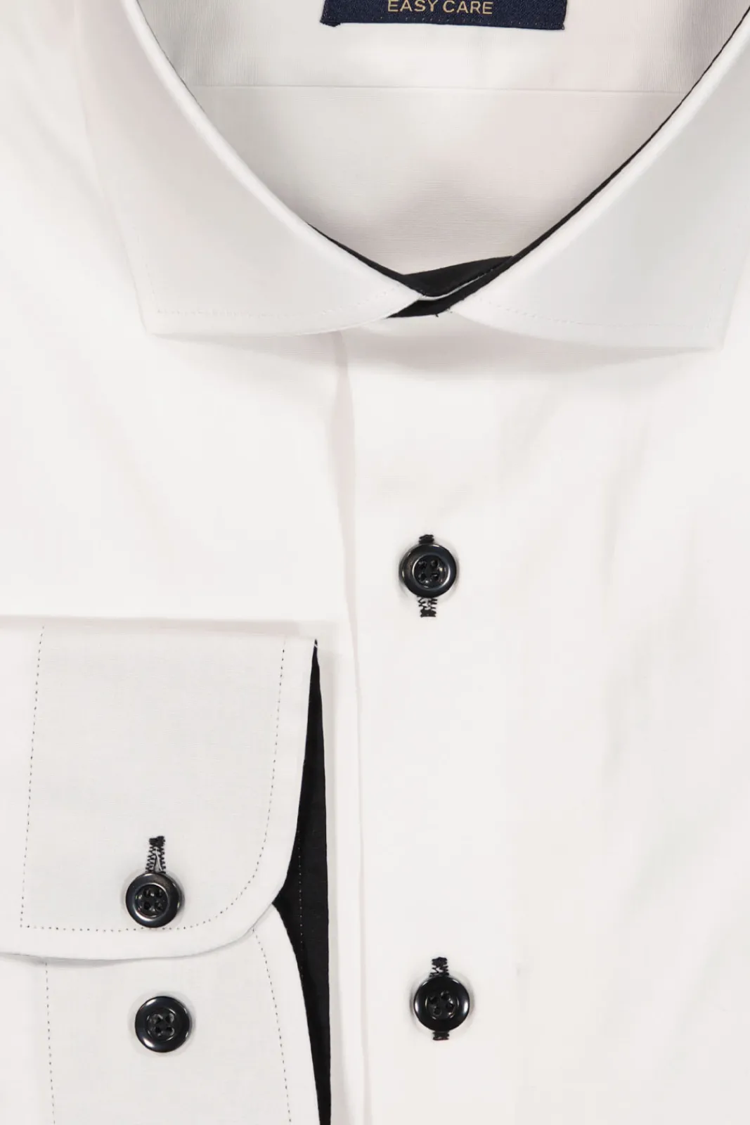 Best Mortimer&Armstrong Uni Shirt White With Black Details Slim Fit