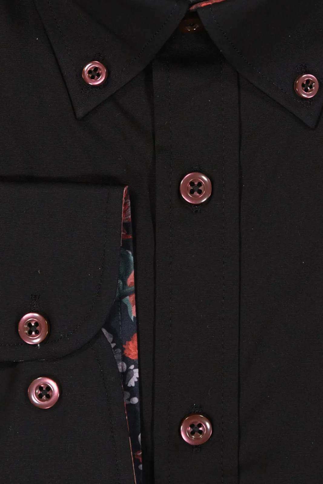 Sale Mortimer&Armstrong Uni Shirt With Flower Details Modern Fit