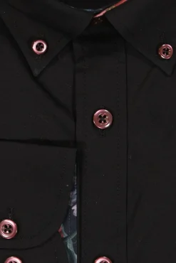 Shop Mortimer&Armstrong Uni Shirt With Flower Details Slim Fit
